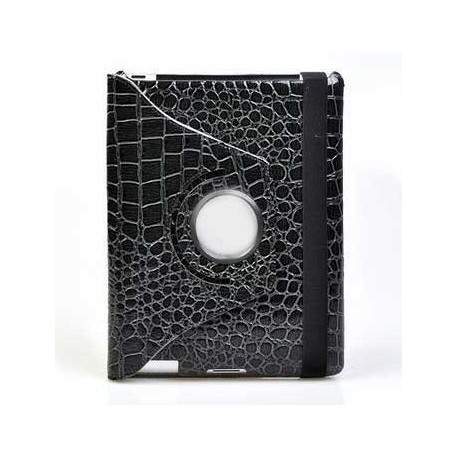 Etui CROCO en cuir 360 noir pour IPAD mini