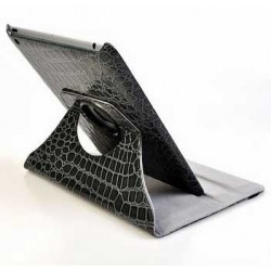 Etui CROCO en cuir 360 noir pour IPAD mini