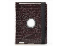 Etui CROCO en cuir 360 marron pour IPAD mini