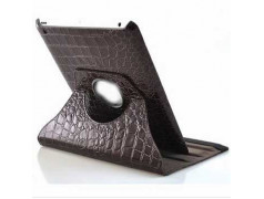 Etui CROCO en cuir 360 marron pour IPAD mini