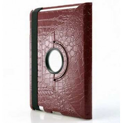 Etui CROCO en cuir 360 rouge pour IPAD mini