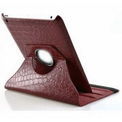 Etui CROCO en cuir 360 rouge pour IPAD mini