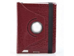 Etui CROCO en cuir 360 rouge pour IPAD mini