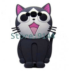 coque BIG CAT noire pour SAMSUNG GALAXY S3 i9300