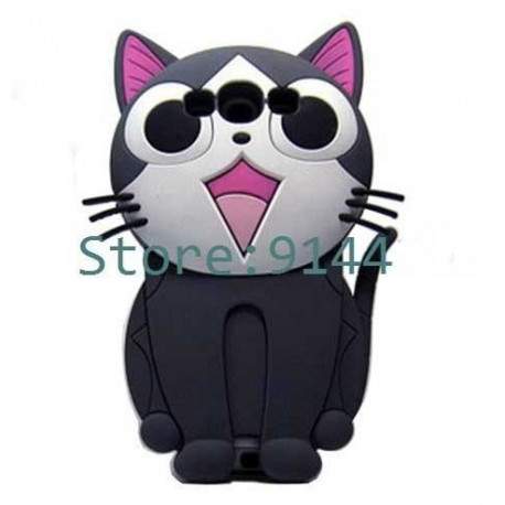 coque BIG CAT noire pour SAMSUNG GALAXY S3 i9300