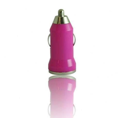 MINI Chargeur rose 12 volts allume cigare pour Iphone, Ipad, Ipod 