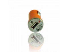 MINI Chargeur orange 12 volts allume cigare pour Iphone, Ipad, Ipod 