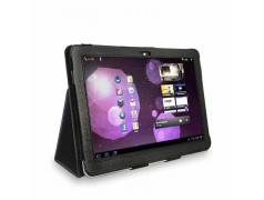 Etui cuir noir pour SAMSUNG GALAXY TAB 2 