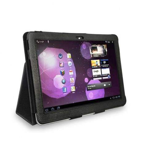 Etui cuir noir pour SAMSUNG GALAXY TAB 2 