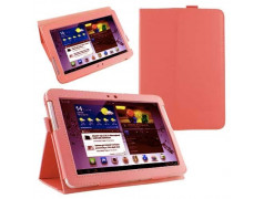 Etui cuir rouge pour SAMSUNG GALAXY TAB 2 