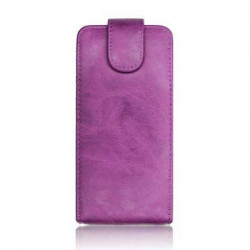 Etui cuir mauve pour Iphone 4 et 4S