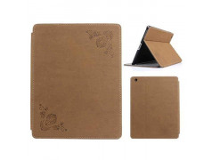 Etuis cuir grave marron pour IPAD 2, 3 et 4