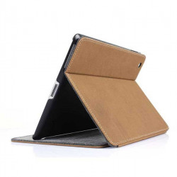 Etuis cuir grave marron pour IPAD 2, 3 et 4