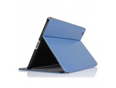 Etuis cuir grave bleu pour IPAD 2, 3 et 4