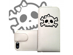 Etui cuir SKULL FUN 2 pour iPhone 5