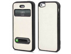 Etui  SMART FENETRE blanc pour iPhone 5