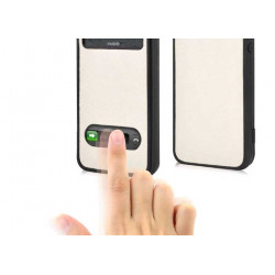 Etui  SMART FENETRE blanc pour iPhone 5