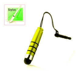  MINI Stylet jaune pour Iphone,ipad et Ipod touch .