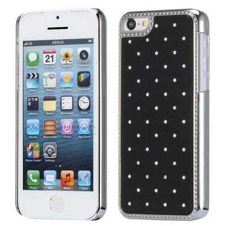 Coque BLING noire pour iPhone 5C