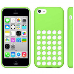 Coque PERFOREE verte pour iPhone 5C
