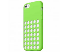 Coque PERFOREE verte pour iPhone 5C