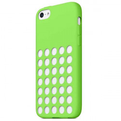 Coque PERFOREE verte pour iPhone 5C