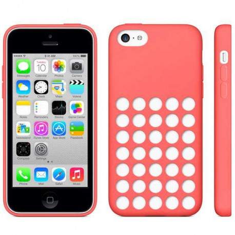 Coque PERFOREE rouge pour iPhone 5C