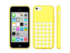 Coque PERFOREE jaune pour iPhone 5C