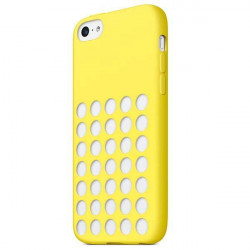 Coque PERFOREE jaune pour iPhone 5C