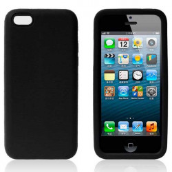 Coque silicone noire pour iPhone 5C