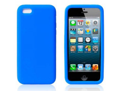 Coque silicone bleue pour iPhone 5C