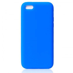 Coque silicone bleue pour iPhone 5C