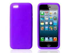 Coque silicone mauve pour iPhone 5C