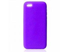 Coque silicone mauve pour iPhone 5C