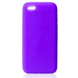 Coque silicone mauve pour iPhone 5C