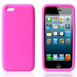 Coque silicone rose pour iPhone 5C