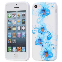 Coque BLUE FLOWERS pour iPhone 5C
