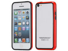 BUMPER LUXE noir et rouge pour iPhone 5C