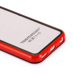 BUMPER LUXE noir et rouge pour iPhone 5C