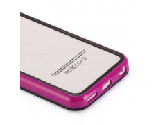 BUMPER LUXE noir et mauve pour iPhone 5C