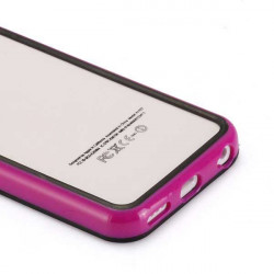 BUMPER LUXE noir et mauve pour iPhone 5C