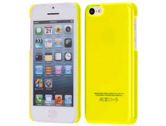 Coque FLUORESCENTE CRYSTAL jaune pour iPhone 5C