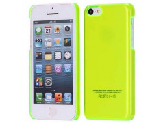 Coque FLUORESCENTE CRYSTAL verte pour iPhone 5C