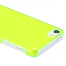 Coque FLUORESCENTE CRYSTAL verte pour iPhone 5C