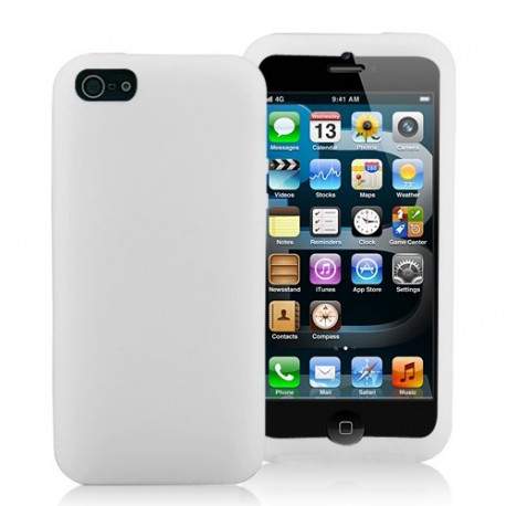 Coque silicone blanche pour iPhone 5