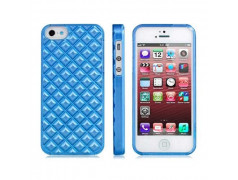 Coque NID D'ABEILLES bleue pour iPhone 5C