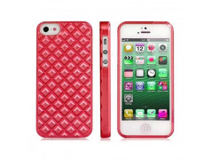 Coque NID D'ABEILLES rouge pour iPhone 5C