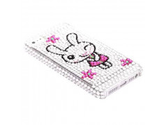 Coque BLING RABBIT 2 diamants pour iPhone 5 et 5S