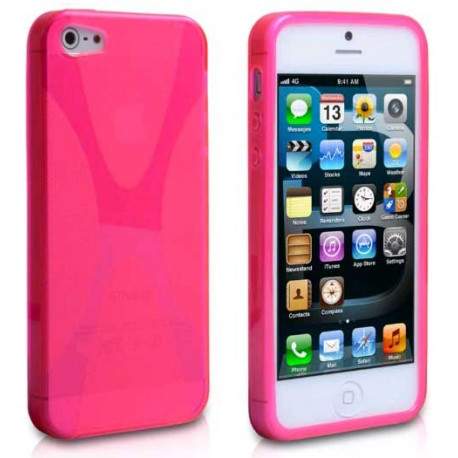 Coque X-LINE rose pour iPhone 5C