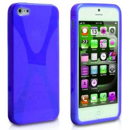 Coque X-LINE bleue pour iPhone 5C